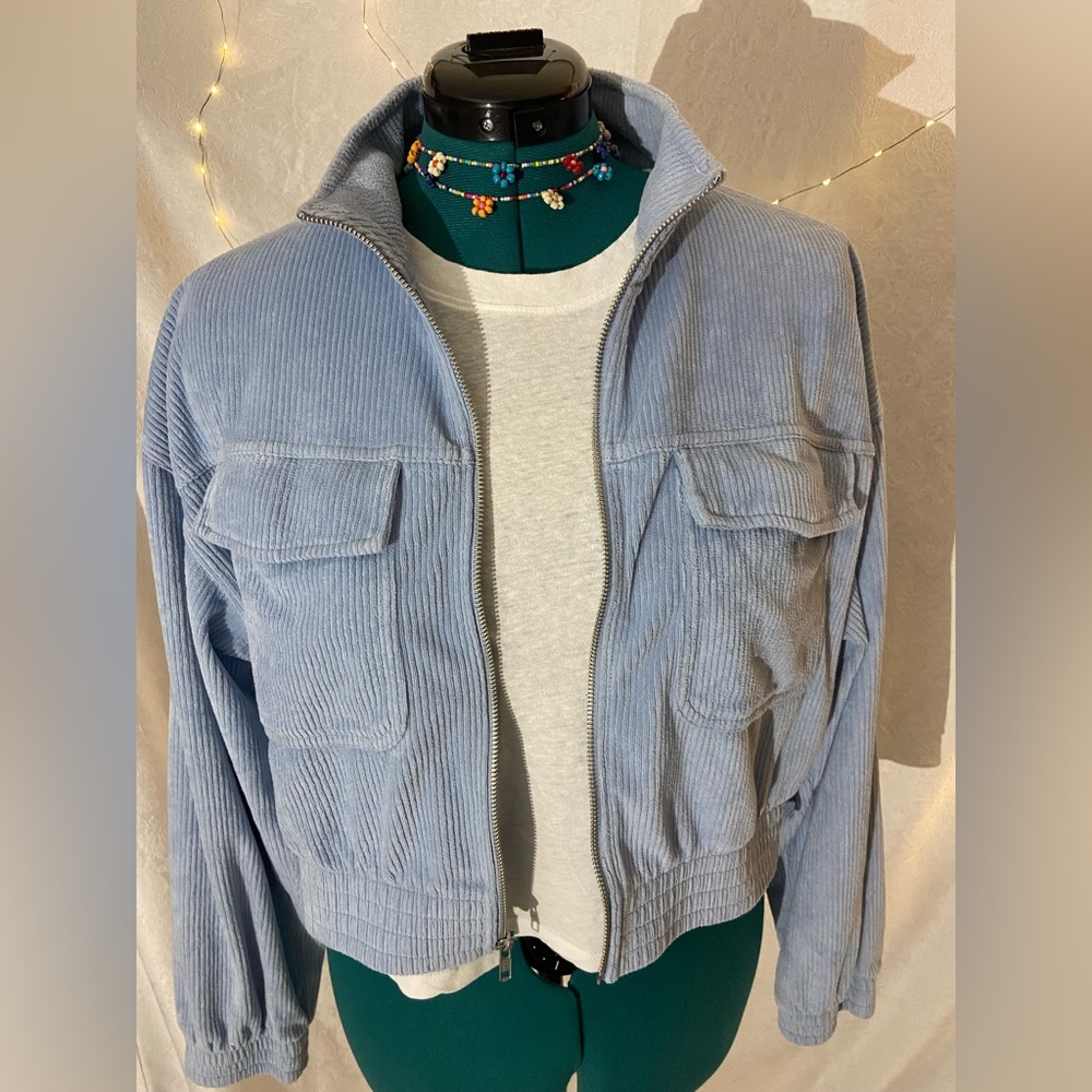 Aerie cropped zip up